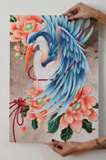 Blue Heron A2 print